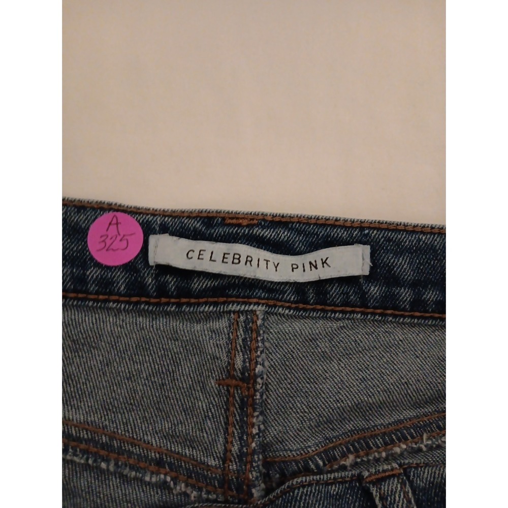 Celebrity Pink Women's Jeans Sz. 11/30 Straight Leg Faded Stretch Blue Denim - Picture 11 of 11